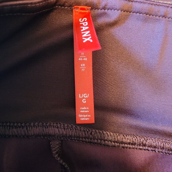 SPANX x Revolve Faux Patent Leather Leggings - Picture 10 of 12